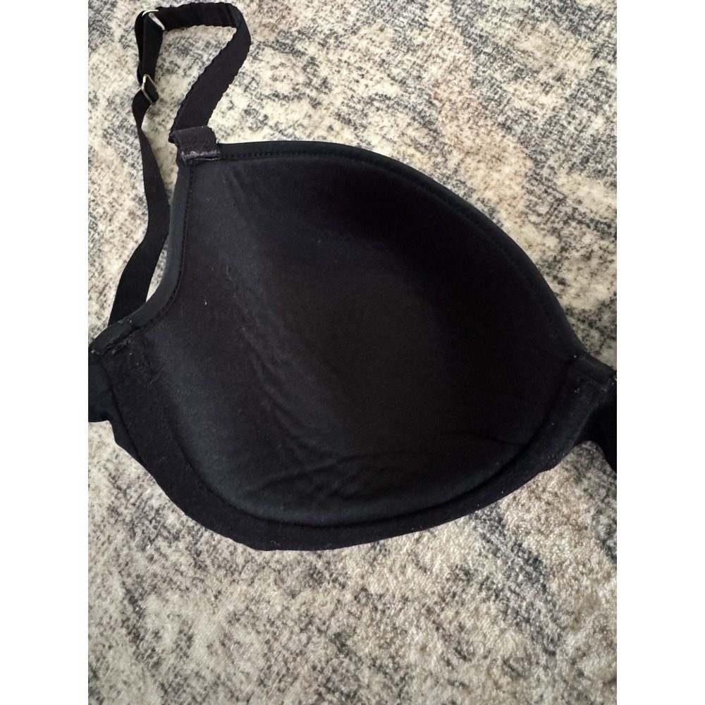 ThirdLove 24/7 Classic T Shirt Bra 34E Black Memory Foam Cups Ribbon Straps (B7) - Picture 6 of 7